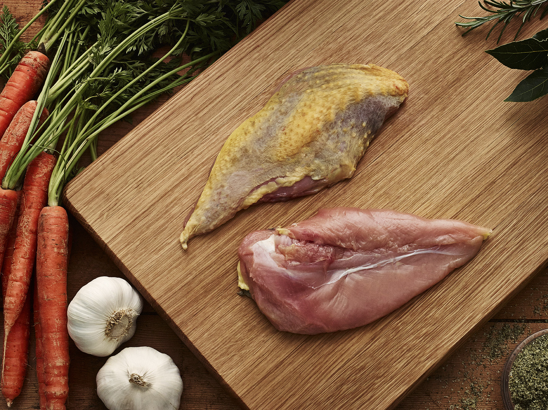 Pärlhönsfilé med Skinn ca 130g