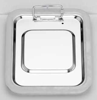 Lock med Hermetisk Tätning Rostfri GN 1/2