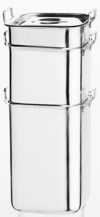 Kantin B1 rostfri 155x155mm h235mm 5L