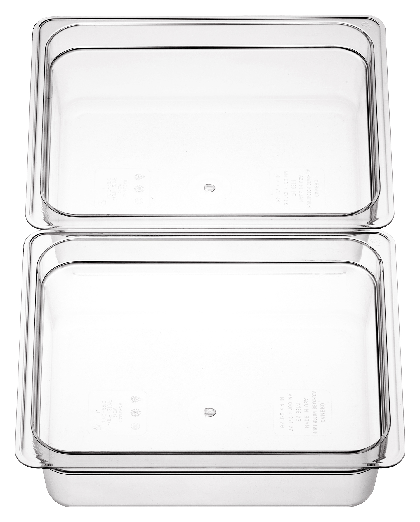 Kantin Polykarbonat Transparent GN 1/2x100mm 5,9L