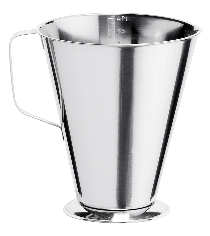 Mått på fot rostfri 2L