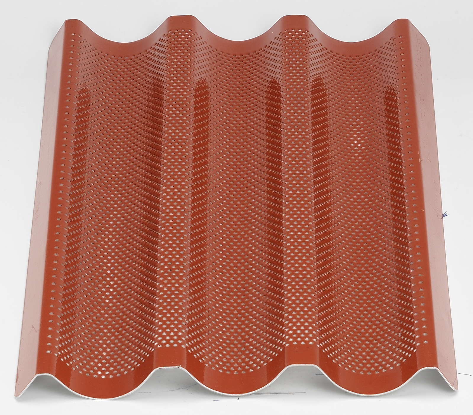 Bakplåt 3 Rännor Gummisilikon Röd GN 1/1