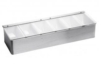 Cocktaildispenser rostfri 6-fack