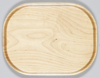 Bricka björk rundade hörn 43x33cm