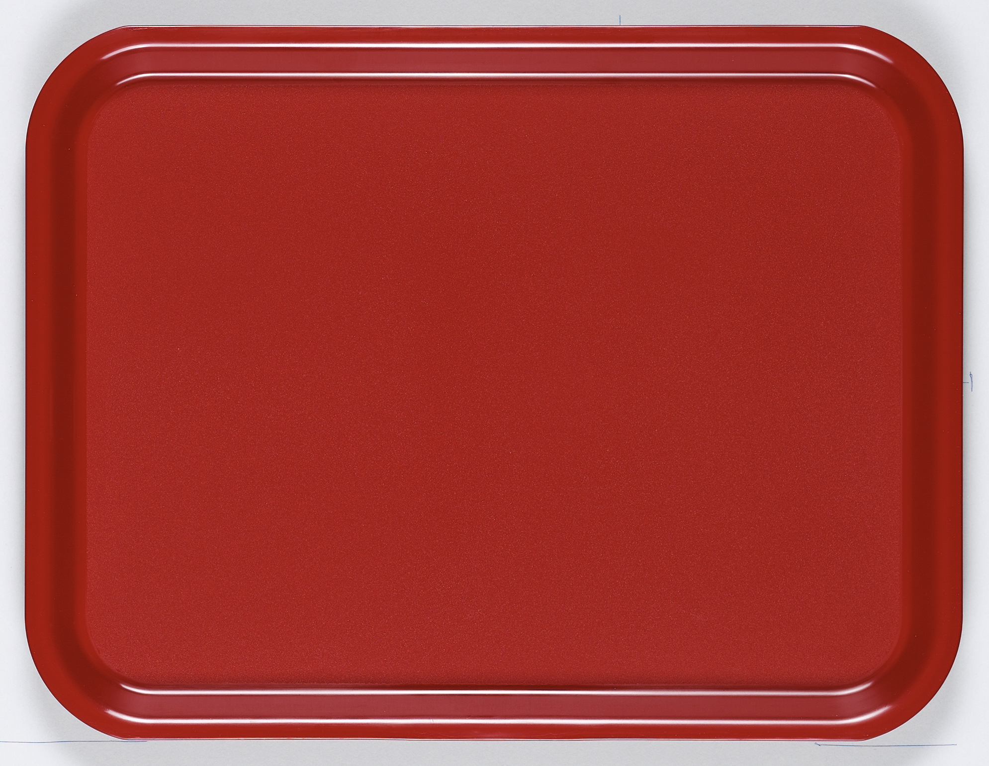Bricka plast mörkröd 43x33