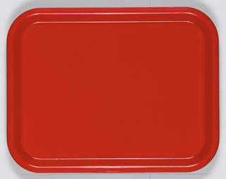 Bricka plast röd 36x28cm