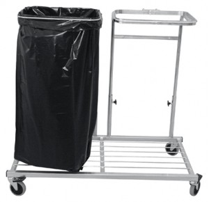 Säckvagn förzinkad för 2x125L säckar 115x54x105cm