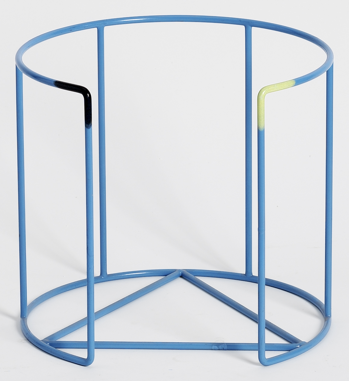 Tallrikskassett Ø32 svart/gul höjd 30cm