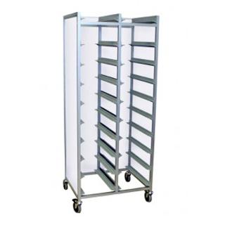 Brickvagn Inklädd 2x10st 43x33 alu 75,6x50x160cm