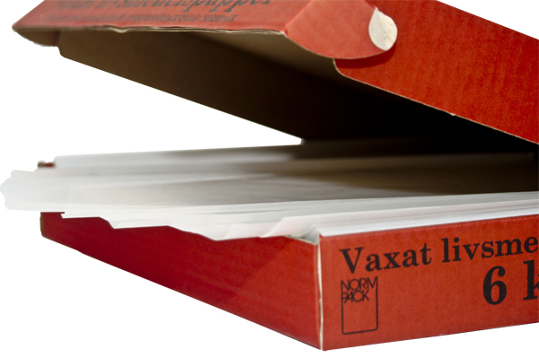 Smörpapper ark 21x33cm vit