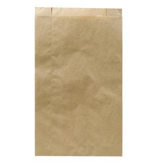 Planpåse invik 160/55x290mm 1,5kg brun