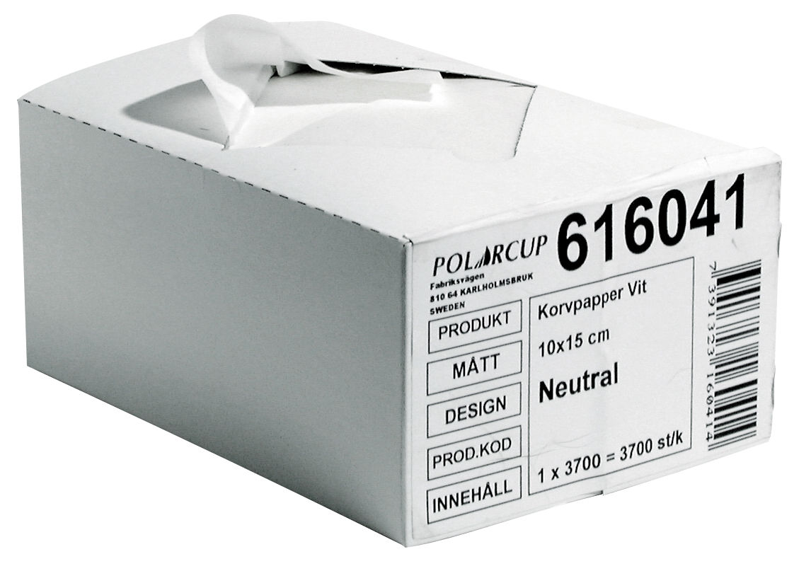 Dispenser Engångs Korvpapper 10x15cm Vit