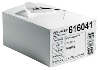 Dispenser Engångs Korvpapper 10x15cm Vit