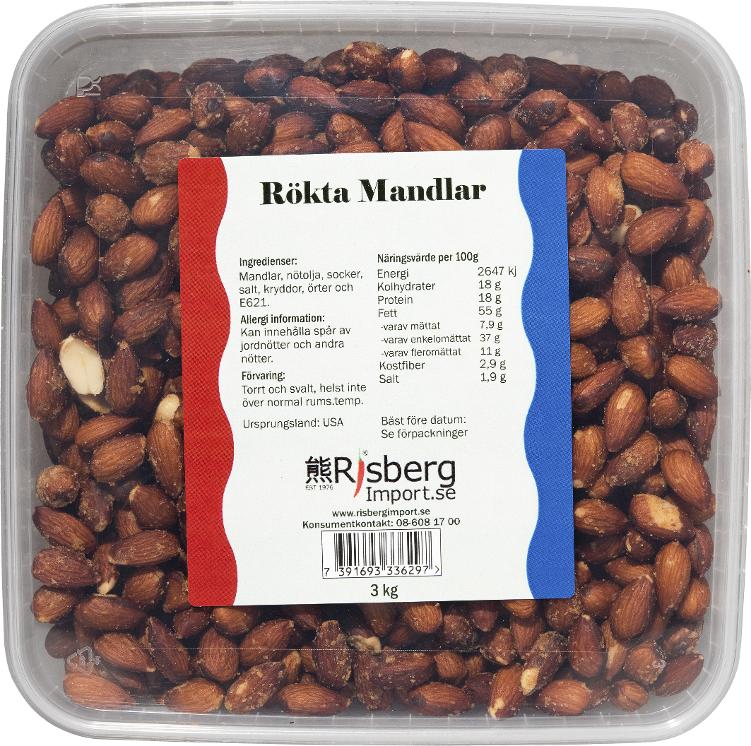 Mandlar rökta