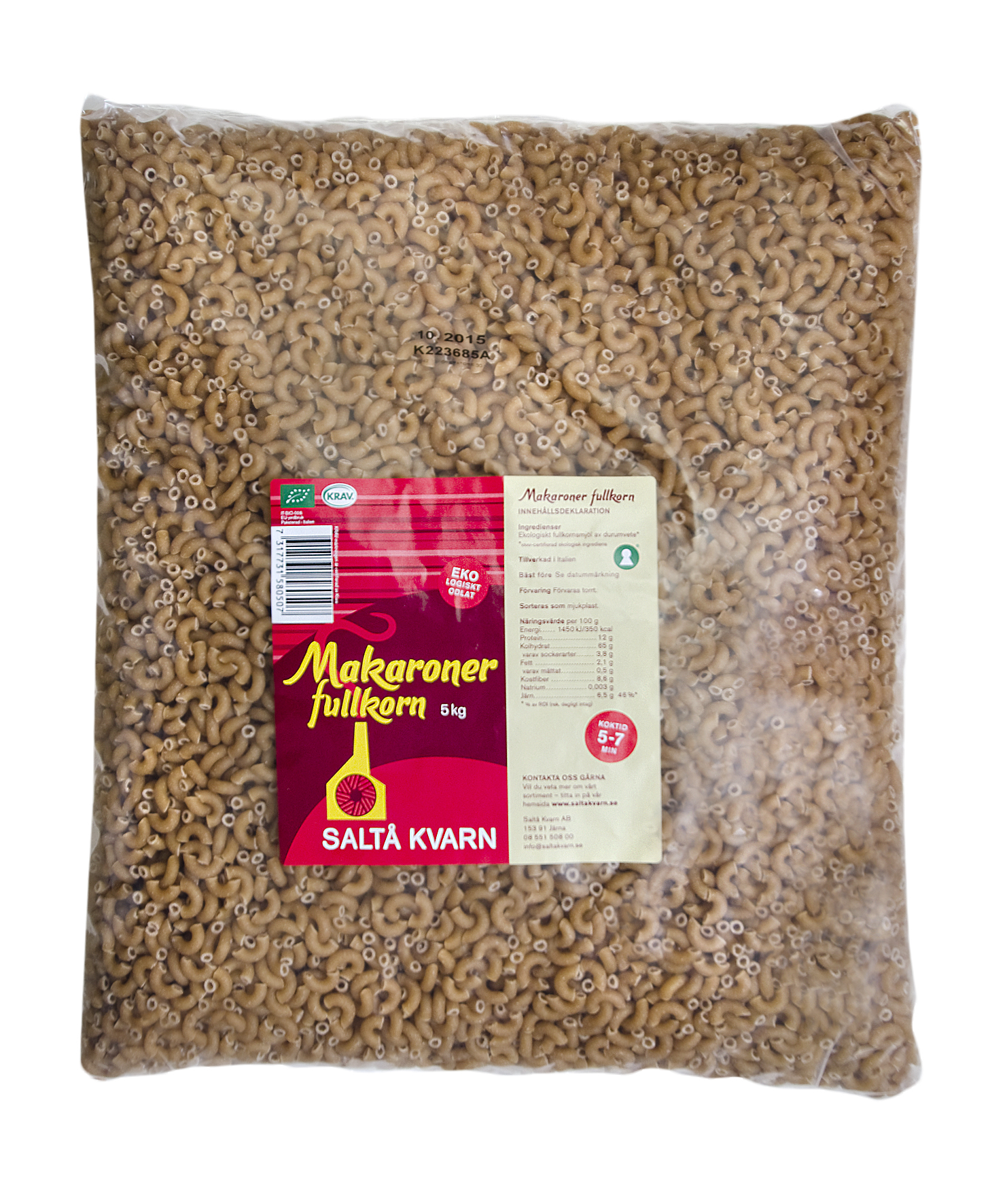 Makaroner Fullkorn KRAV