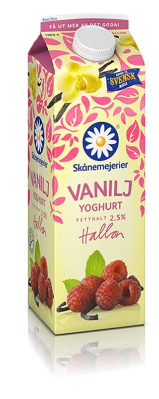Yoghurt Vanilj & Hallon 2,5%
