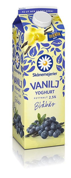 Yoghurt Vanilj & Blåbär 2,5%