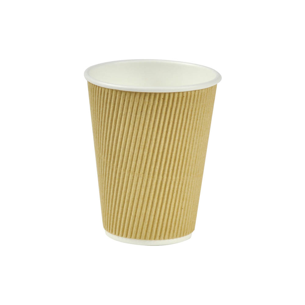 Kaffebägare Ripplewall Papper +PE 35,5cl