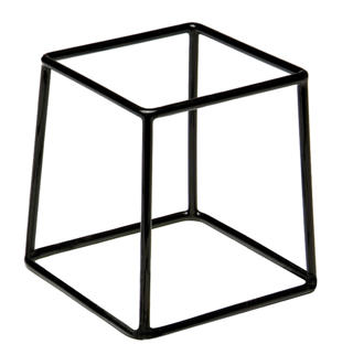 Buffeställning Gummerad Metall 18x18x18cm