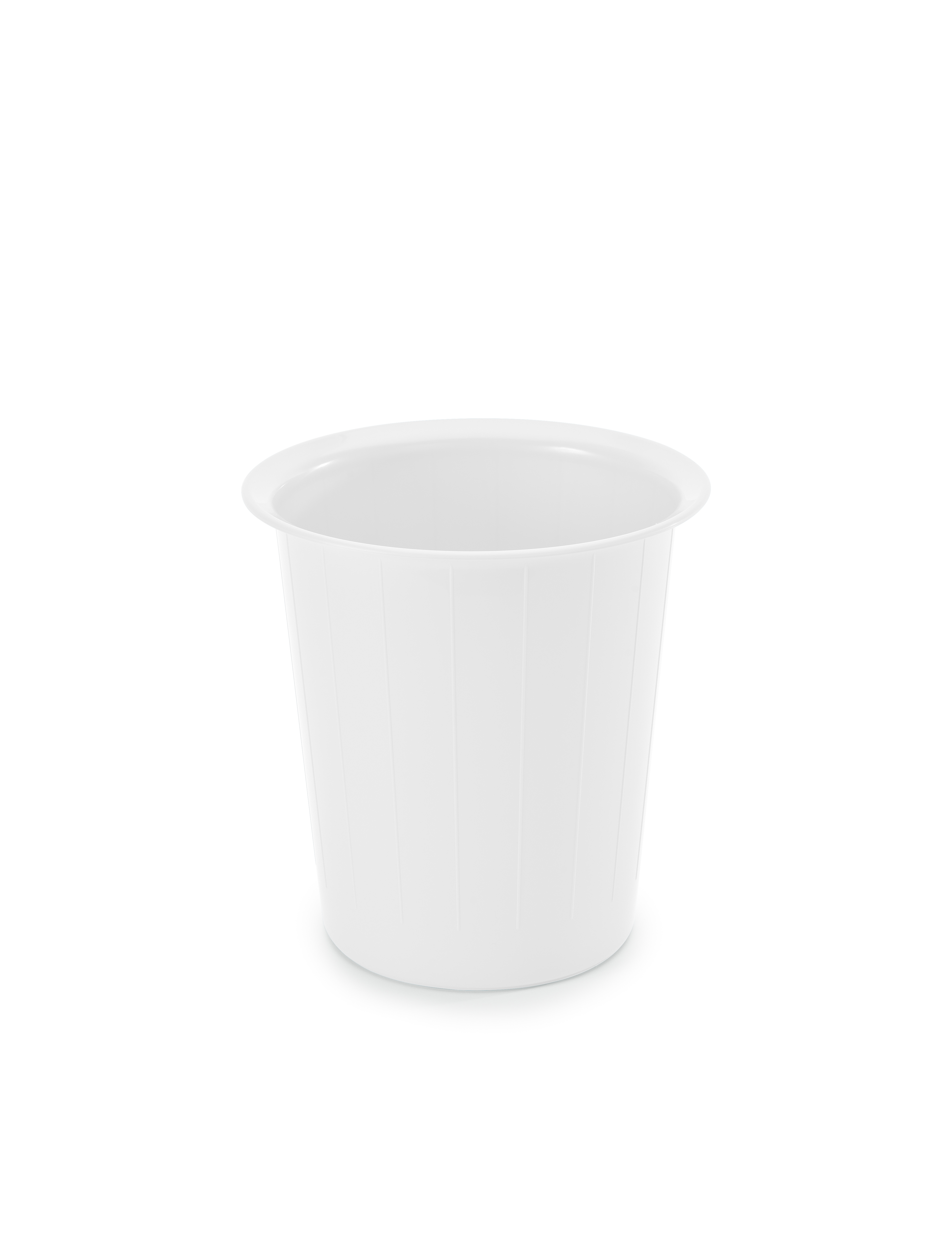 Papperskorg plast vit ø29cm h32cm 13L