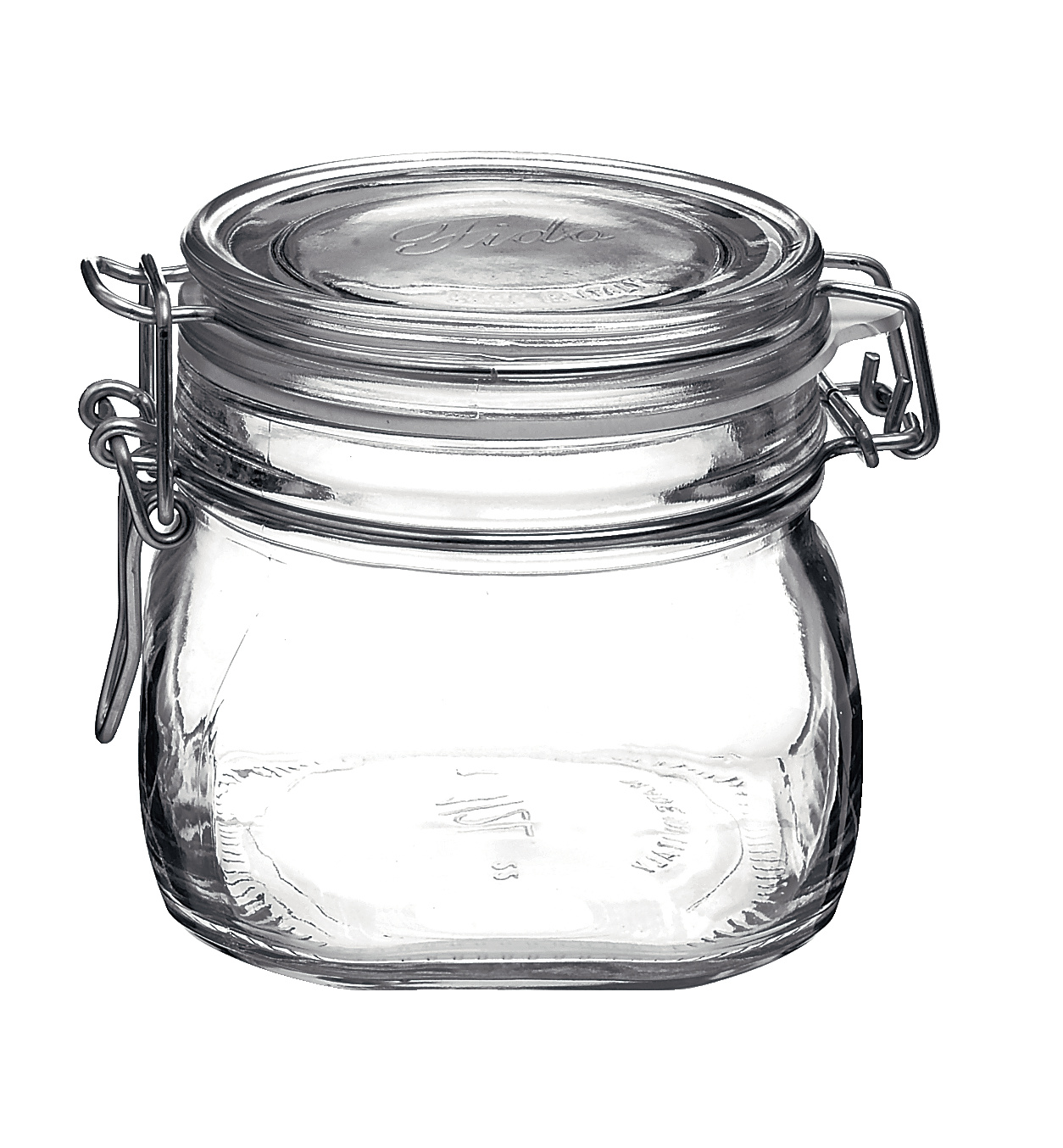 Glasburk med Lock Ø8cm h8cm 50cl