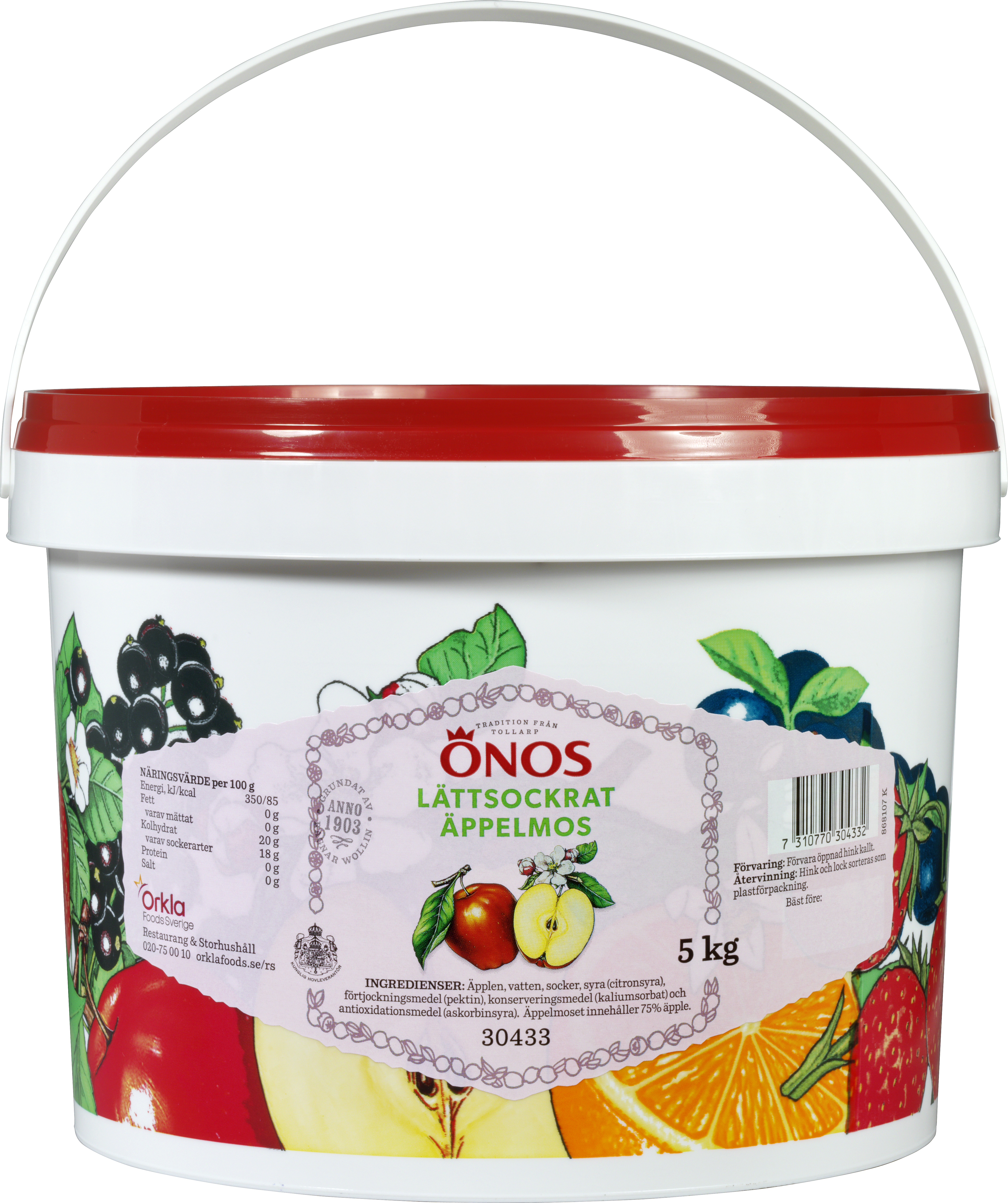 Lättsockrat Äppelmos