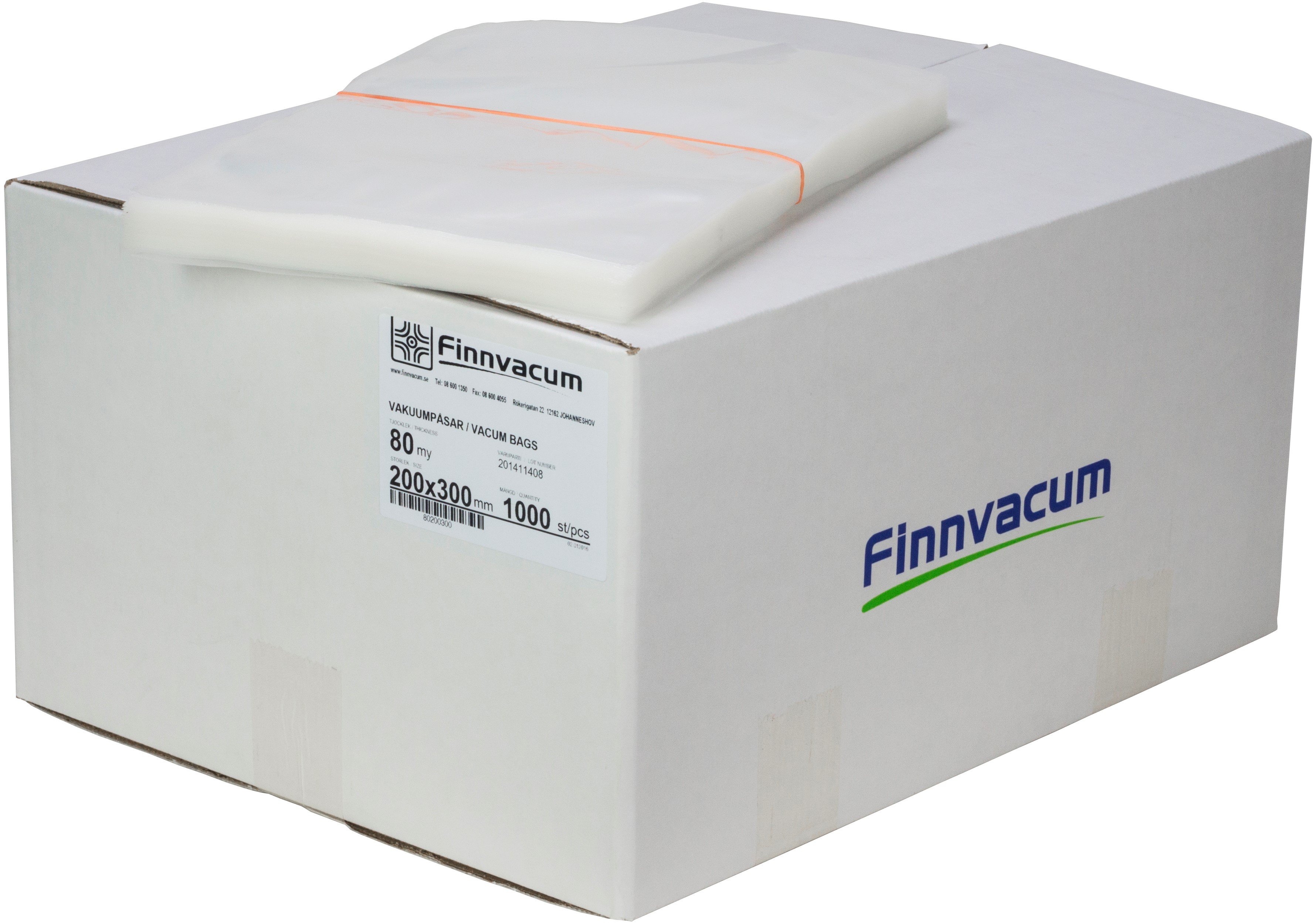 Vakuumpåsar 200x300mm 80my