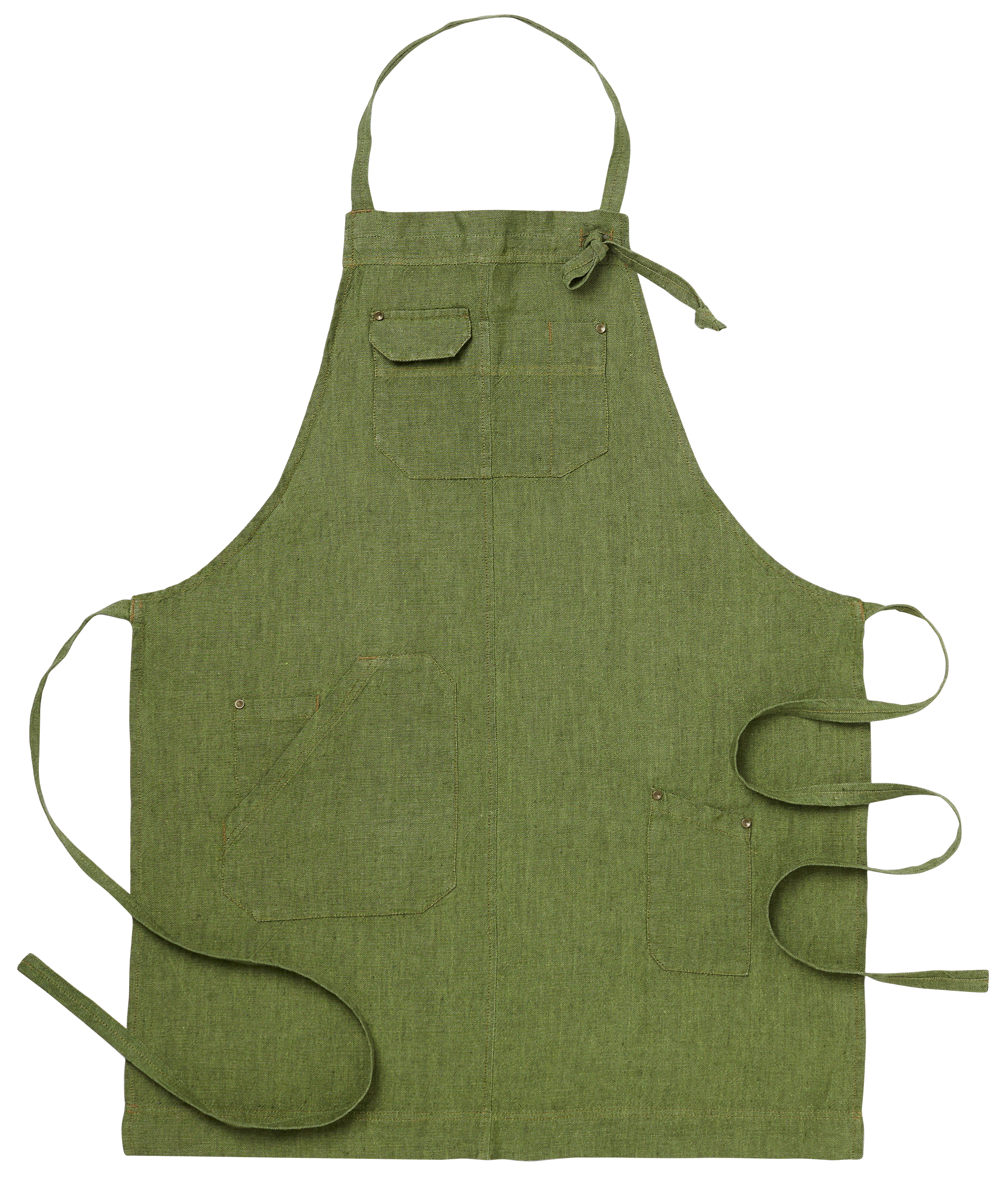 Bröstförkläde 4079 Grönmelerad 75x90 cm