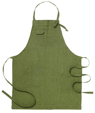 Bröstförkläde 4079 Grönmelerad 75x90 cm