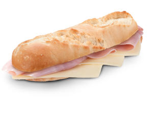 Baguette Ost & Skinka