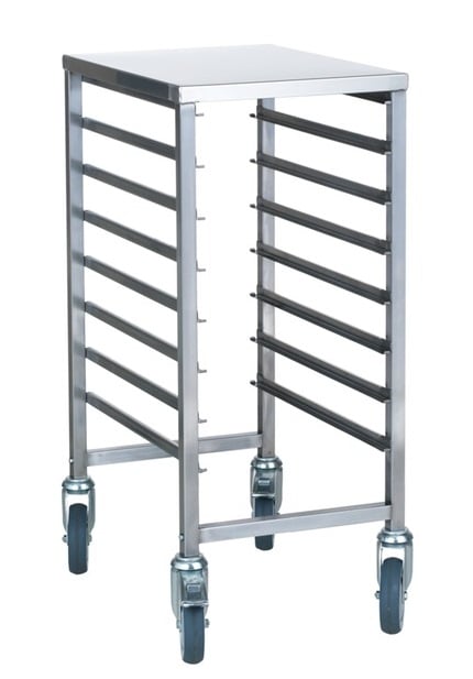Kantinvagn rostfri 8st 1/1