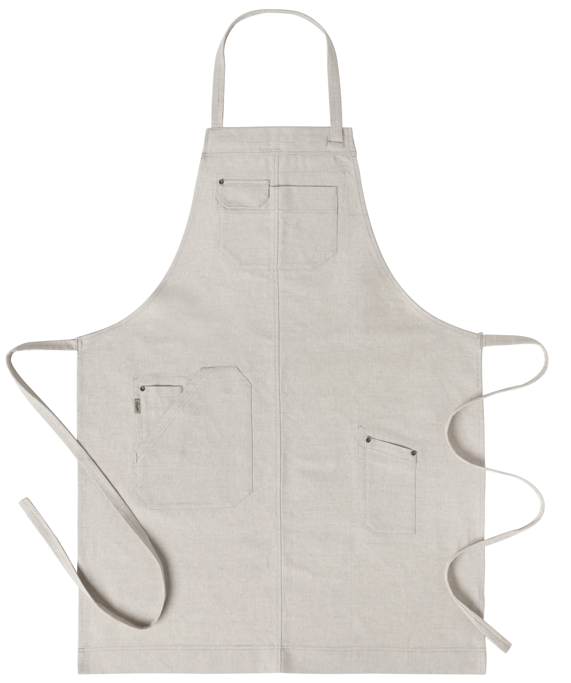 Bröstlappsförkläde 4079 beige 75x90cm