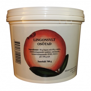 Lingonsylt Osötad