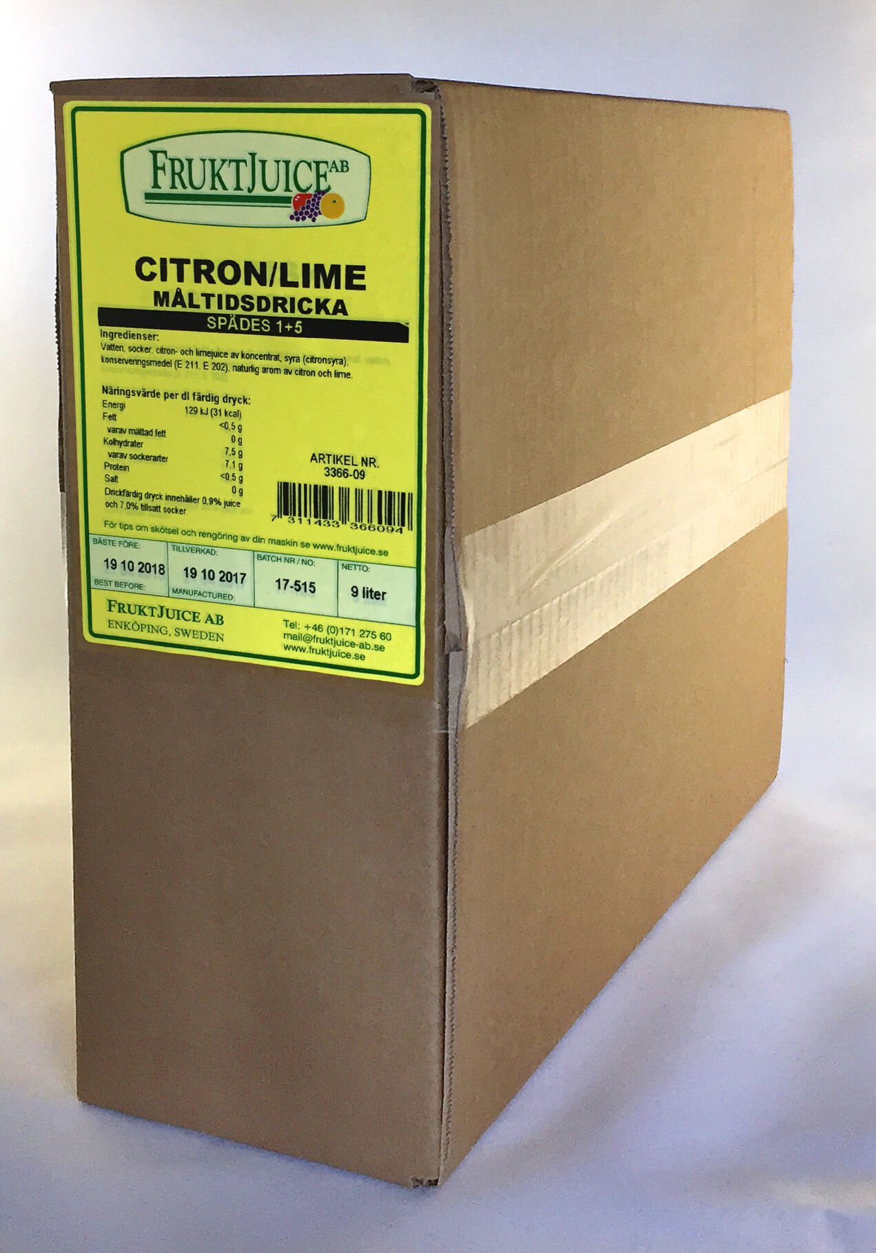 Måltidsdryck Citron Lime