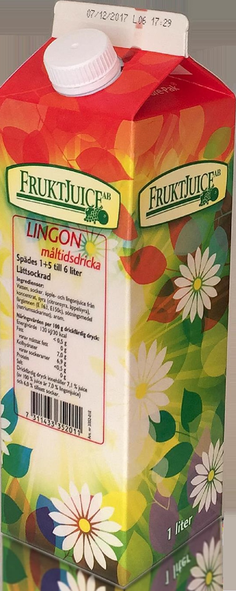 Lingondryck Lättsockrad 1+5