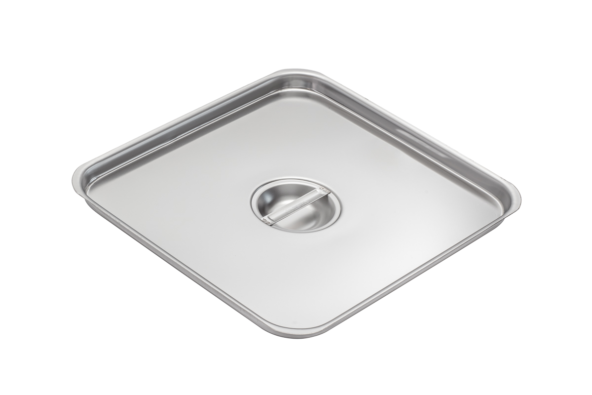 Lock med Handtag Rostfri GN 2/3