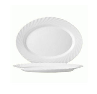 Trianon Fat Ovalt Opalglas 35cm