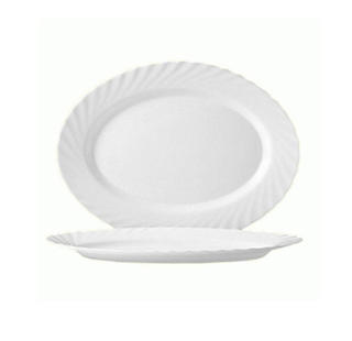 Trianon Fat Ovalt Opalglas 22cm