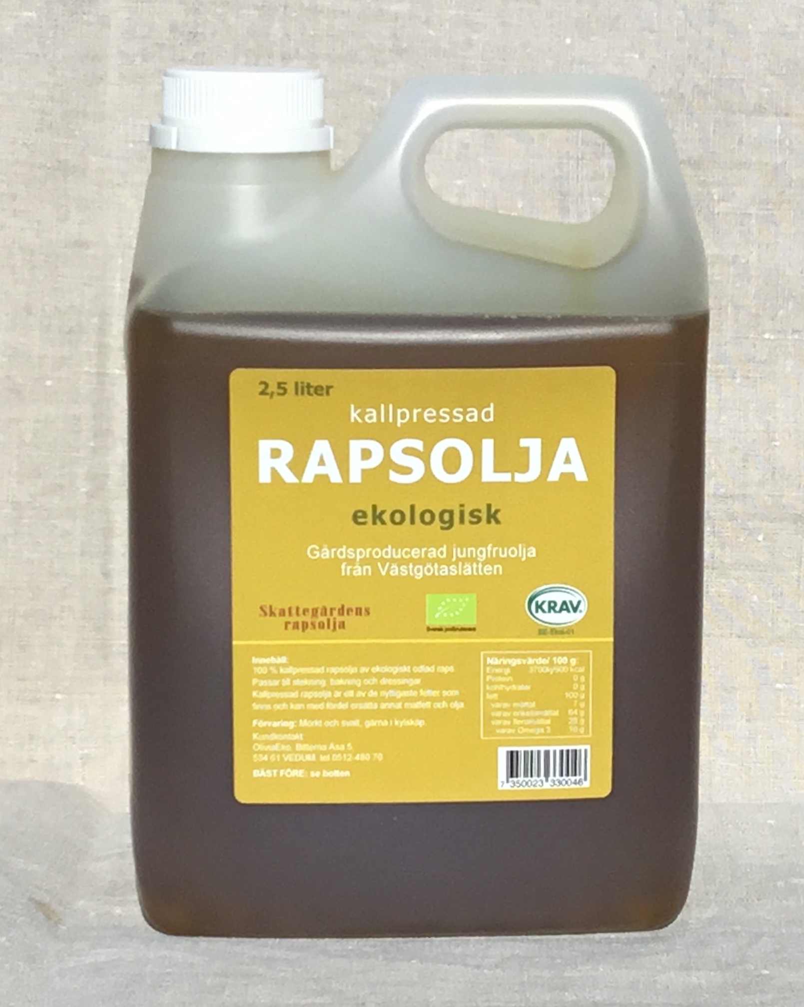 Rapsolja Kallpressad EKO KRAV