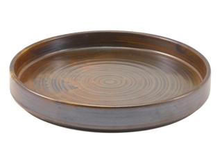Terra tallrik flat hög kant rustic copper Ø21cm