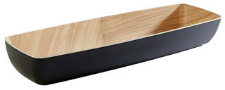 Frida skål Svart/Trämönstrad Melamin GN 2/4 3,65L