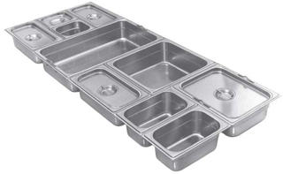 Kantin Perforerad Rostfri GN 1/1x65mm 9L