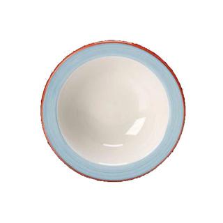 Rio blå tallrik djup Ø14cm