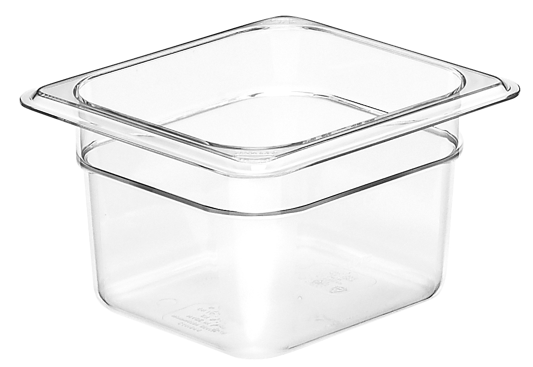 Kantin Polykarbonat Transparent GN 1/6x100mm 1,5L