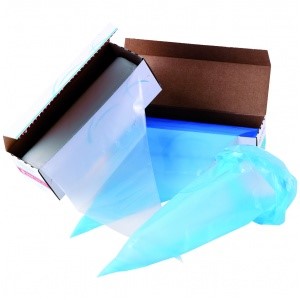 Tyllpåse greppvänlig engångs blå 54cm 72-pack