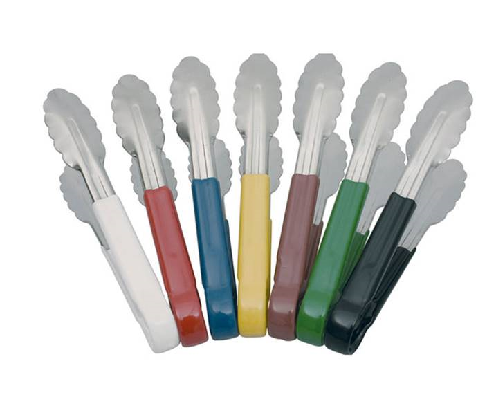 Tång rostfri 18/10 med plastöverdraget handtag
grön 23 cm