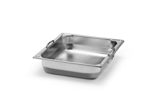 Kantin perforerad med handtag rostfri GN 1/2x65