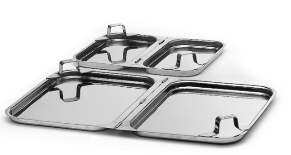 Lock med Gångjärn Rostfri GN 1/2