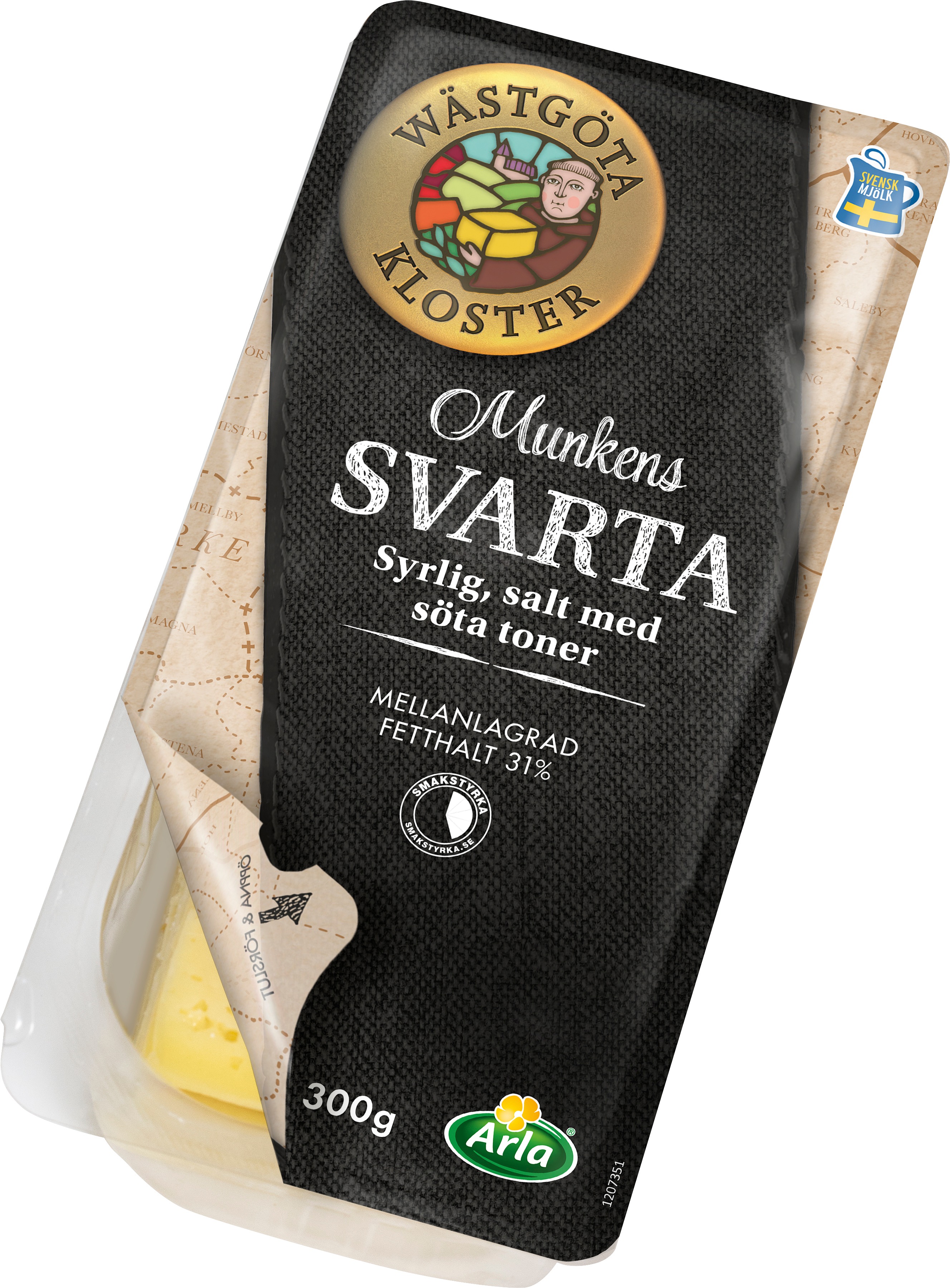 Munkens Svarta 31% Skivad 15g