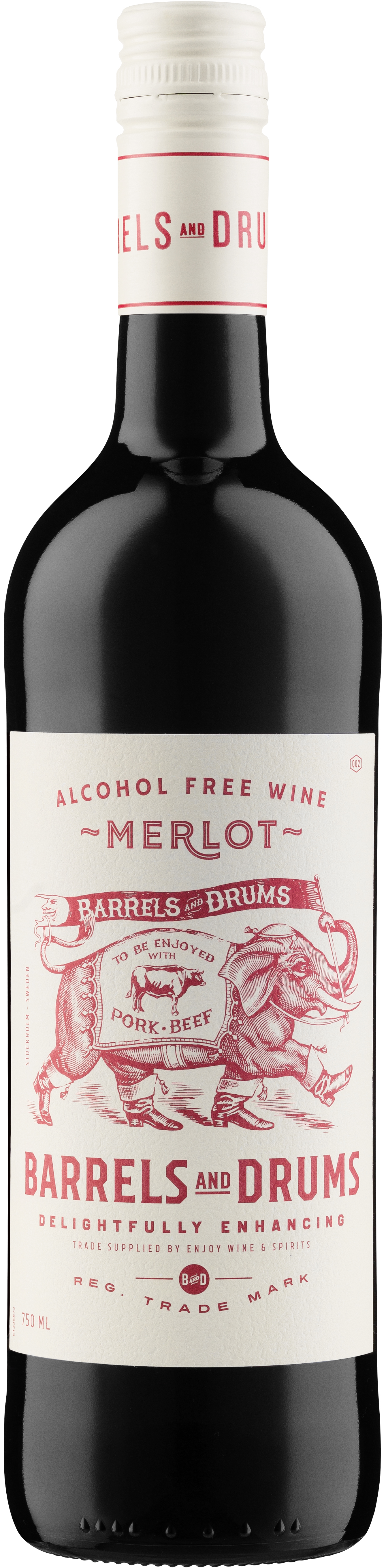 Barrels & Drums Merlot Alkoholfri